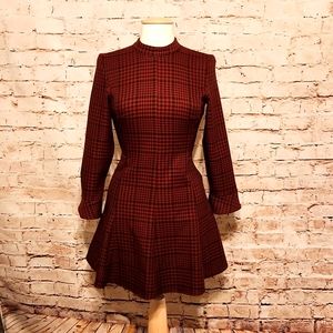 Zara Red Plaid Dress